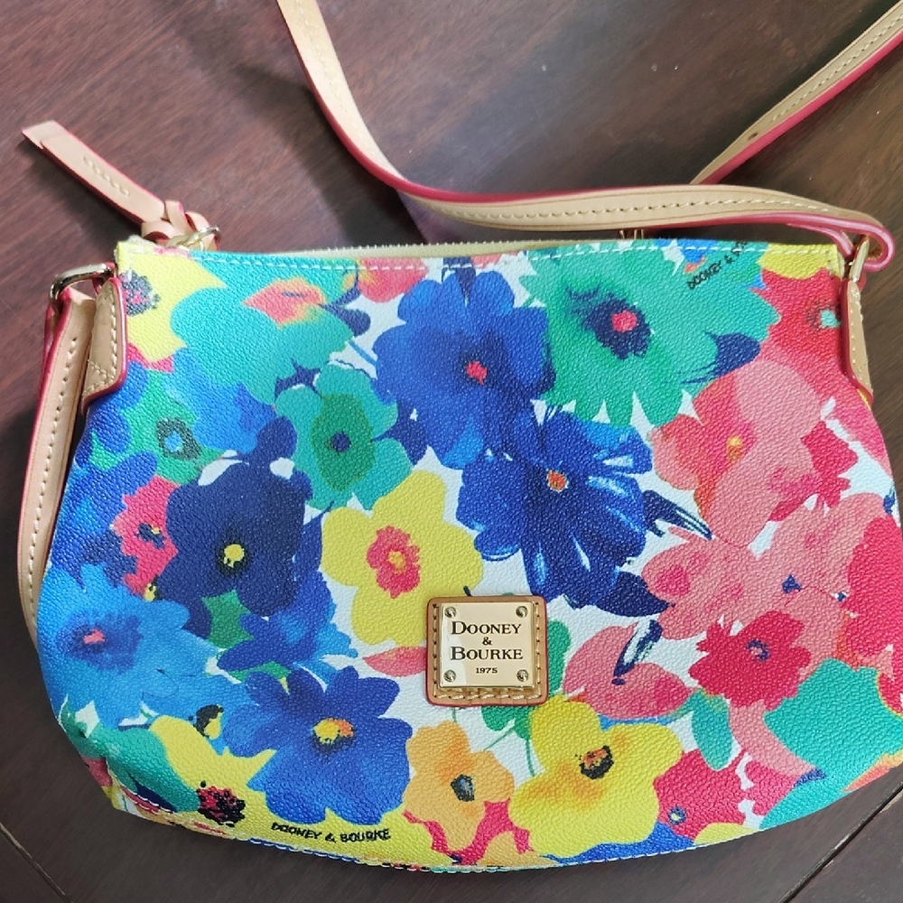 Dooney & Bourke Colorful Floral Crossbody Bag - Picture 1 of 8